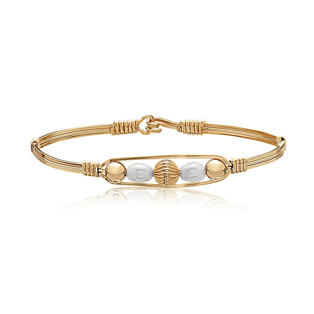Ronaldo “Touch” Elegant Gold Women's Bangle Bracelet.